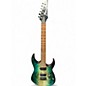 Used Ibanez RG421PB Green Burl Solid Body Electric Guitar thumbnail