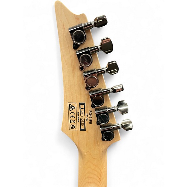 Used Ibanez RG421PB Green Burl Solid Body Electric Guitar