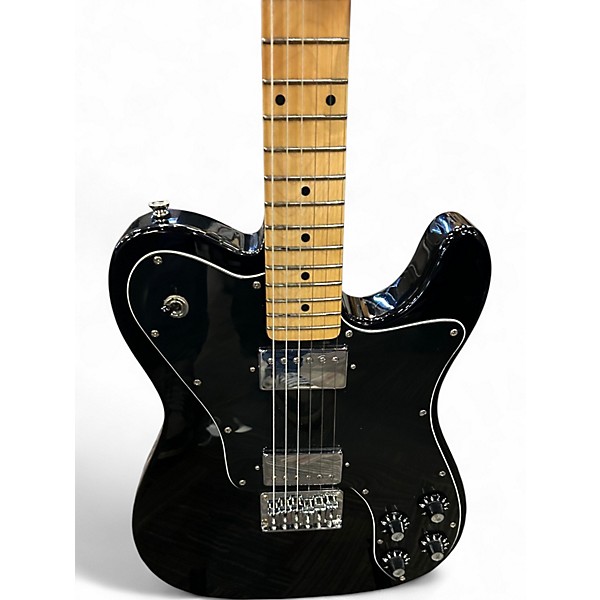 Used Squier Vintage Modified Telecaster Custom Black Solid Body Electric Guitar