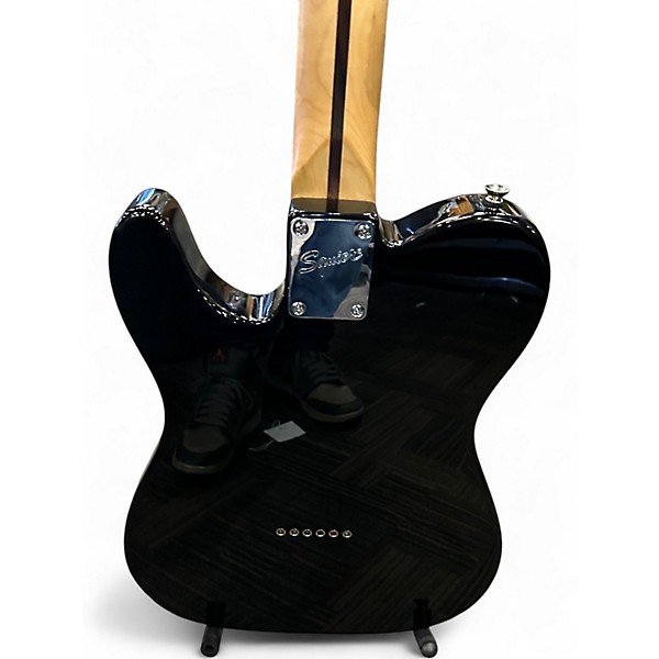 Used Squier Vintage Modified Telecaster Custom Black Solid Body Electric Guitar
