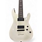 Used Schecter Guitar Research Demon 7 String White Solid Body Electric Guitar
