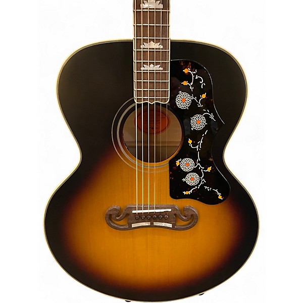 Used Epiphone SJ-200 Inspired By Gibson Vintage Sunburst Acoustic Electric Guitar