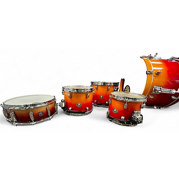 Used TAMA 5 Piece Starclassic Red Aztec Fade Drum Kit