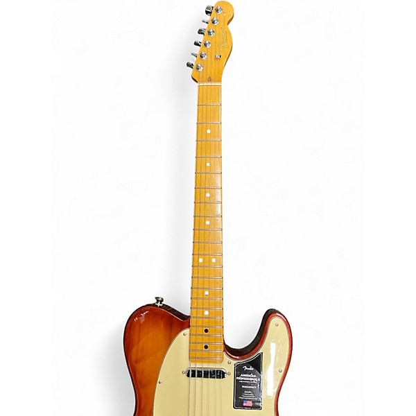 Used Fender American Professional II Telecaster Sienna Sunburst Solid Body Electric Guitar