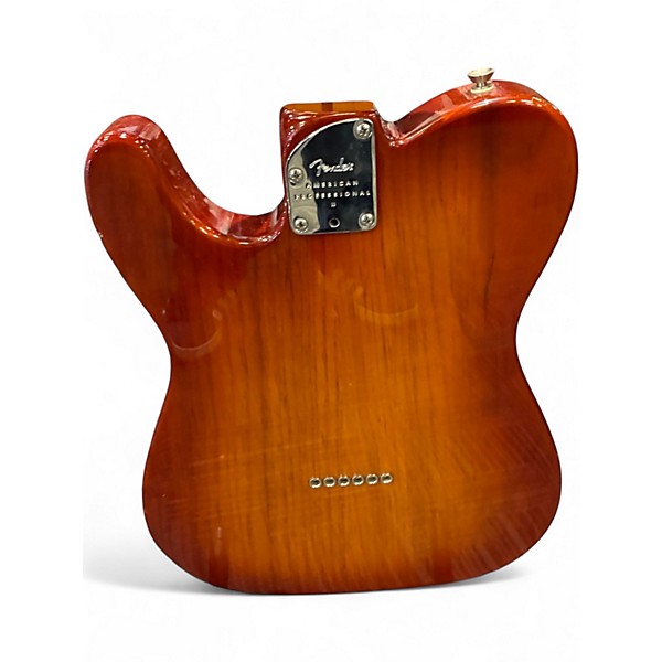 Used Fender American Professional II Telecaster Sienna Sunburst Solid Body Electric Guitar