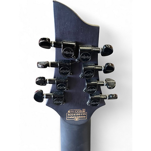 Used Schecter Guitar Research Omen Elite-8 Burled Maple Solid Body Electric Guitar