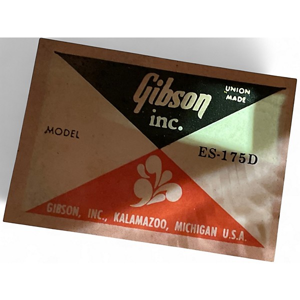 Vintage 1980 Gibson ES-175D BLACK Hollow Body Electric Guitar