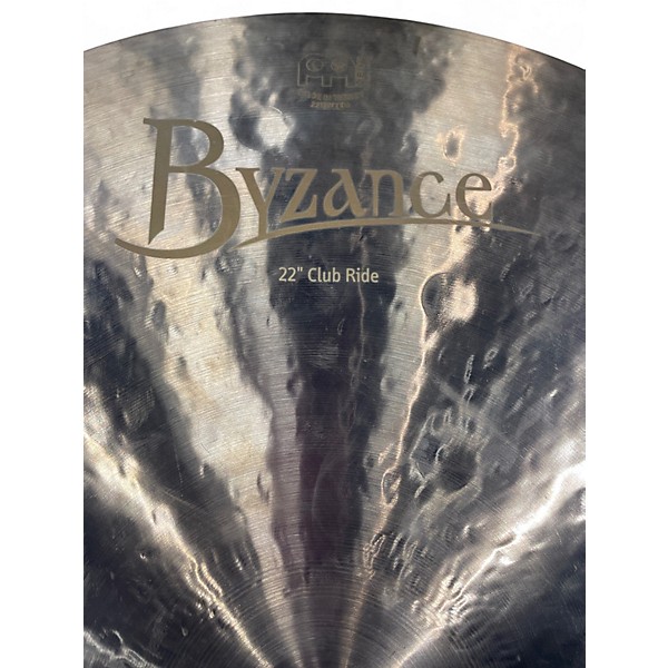 Used MEINL 22in BYZANCE FLAT CLUB RIDE Cymbal