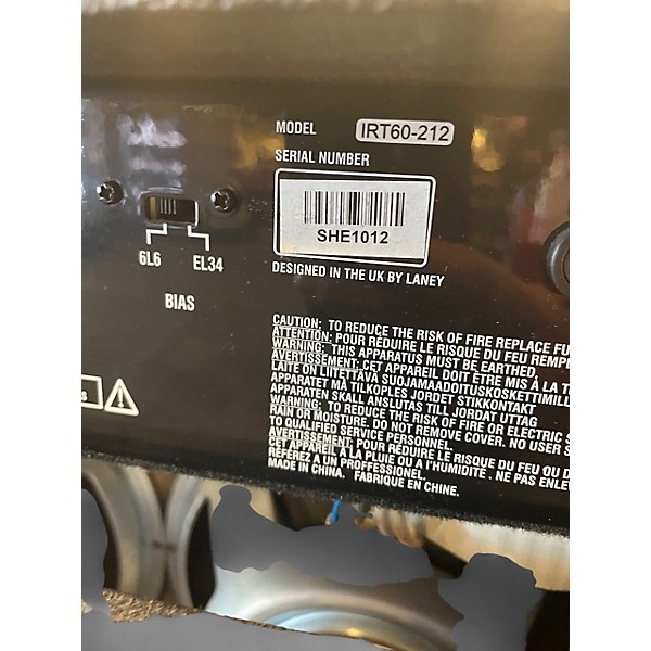 Used Laney IRT60-212 Tube Guitar Combo Amp