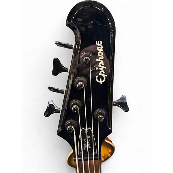 Used Epiphone T BIRD PRO 5 BLACK Electric Bass Guitar