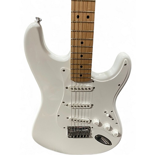 Used Squier Affinity Stratocaster White Solid Body Electric Guitar