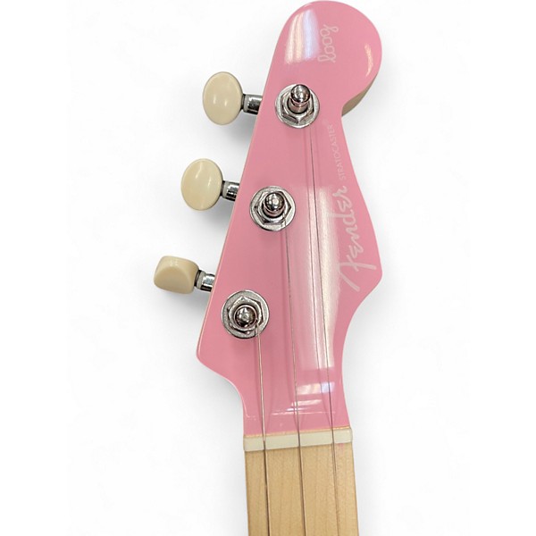 Used Fender Loog Hello Kitty Stratocaster Pink Electric Guitar