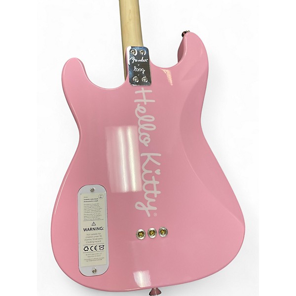 Used Fender Loog Hello Kitty Stratocaster Pink Electric Guitar