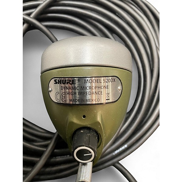 Used Shure 520DX Green Bullet Dynamic Microphone