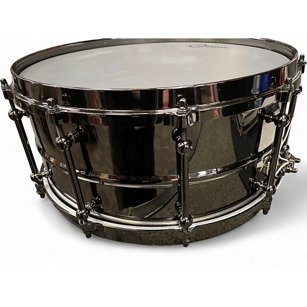 Used Ludwig 14X6.5 Universal Black Brass Black Brass Drum