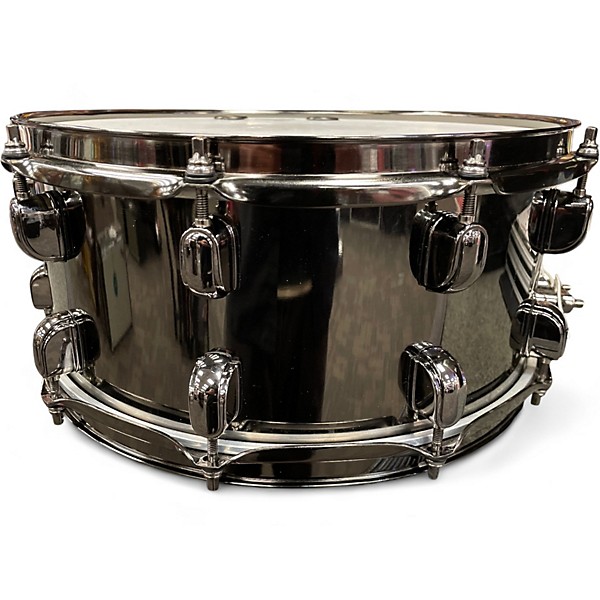 Used TAMA 14X6.5 SLP Black Brass Snare Black Brass Drum