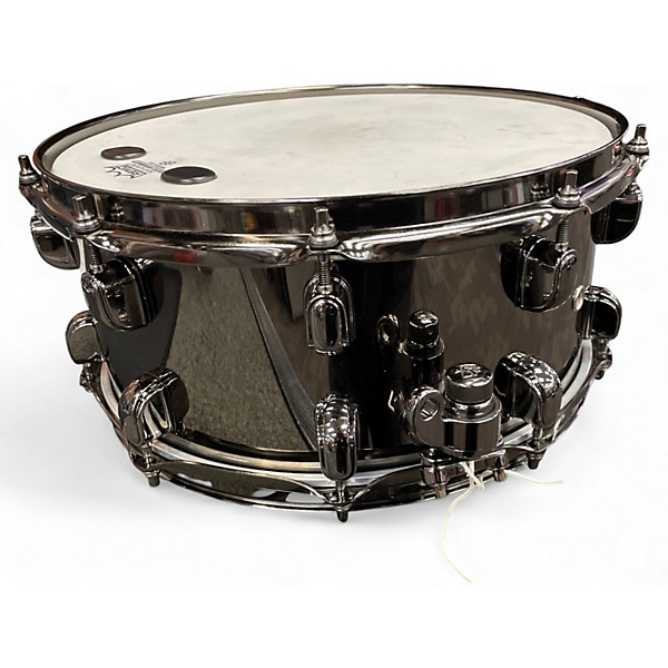Used TAMA 14X6.5 SLP Black Brass Snare Black Brass Drum