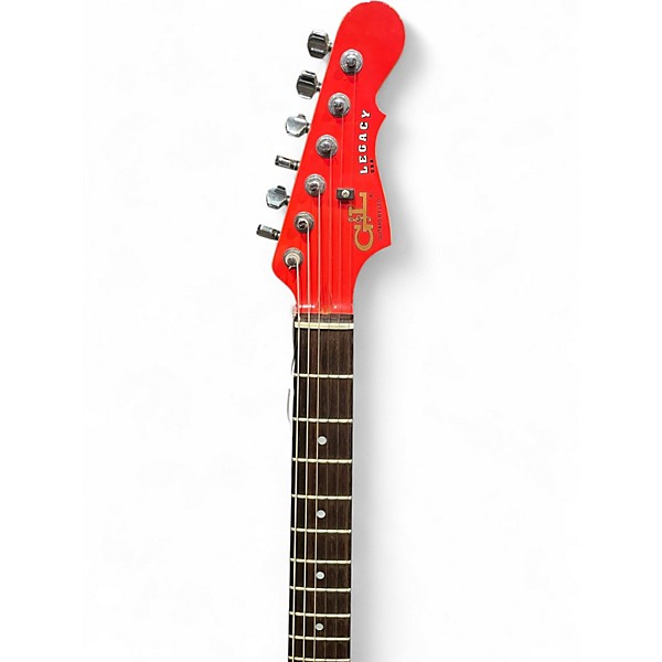 Used 2014 G&L Fullerton Legacy Deluxe Fiesta Red Solid Body Electric Guitar