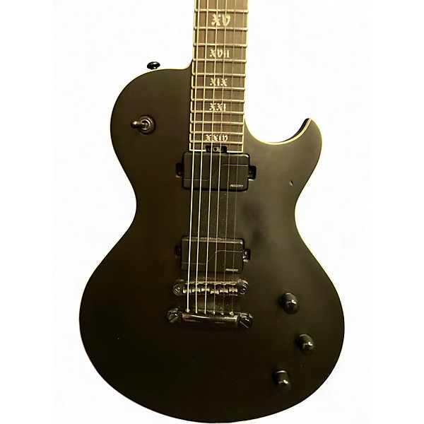 Used Schecter Guitar Research Solo II SLS Evil Twin Black Solid Body Electric Guitar