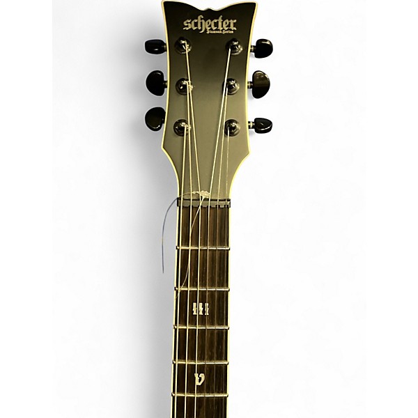 Used Schecter Guitar Research Solo II SLS Evil Twin Black Solid Body Electric Guitar