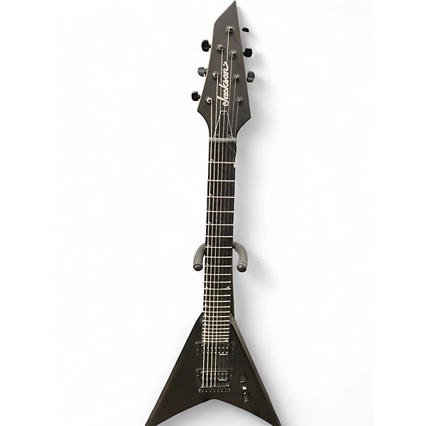 Used Jackson JS22-7 KING V Black Solid Body Electric Guitar