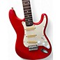 Used Fender Stratocaster Squire Series Red and White Solid Body Electric Guitar
