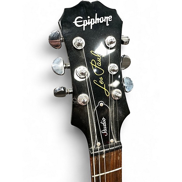 Used Epiphone Les Paul Studio Black Solid Body Electric Guitar