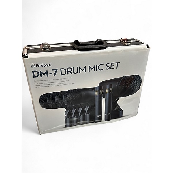 Used PreSonus M-7 7-Piece Drum Microphone Set With Case Percussion Microphone Pack