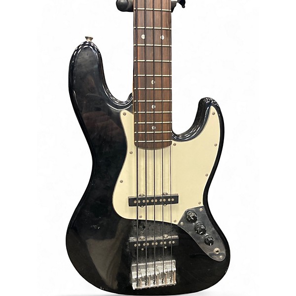 Used Squier Classic Vibe 70s Jazz Bass Black and White Electric Bass Guitar