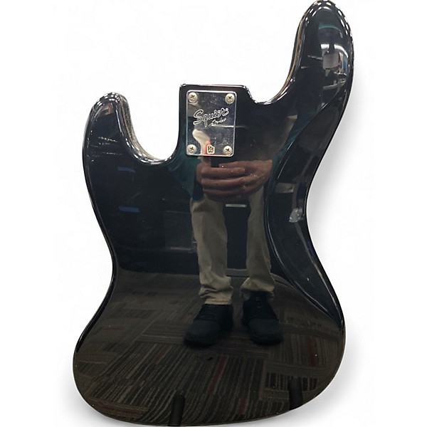 Used Squier Classic Vibe 70s Jazz Bass Black and White Electric Bass Guitar