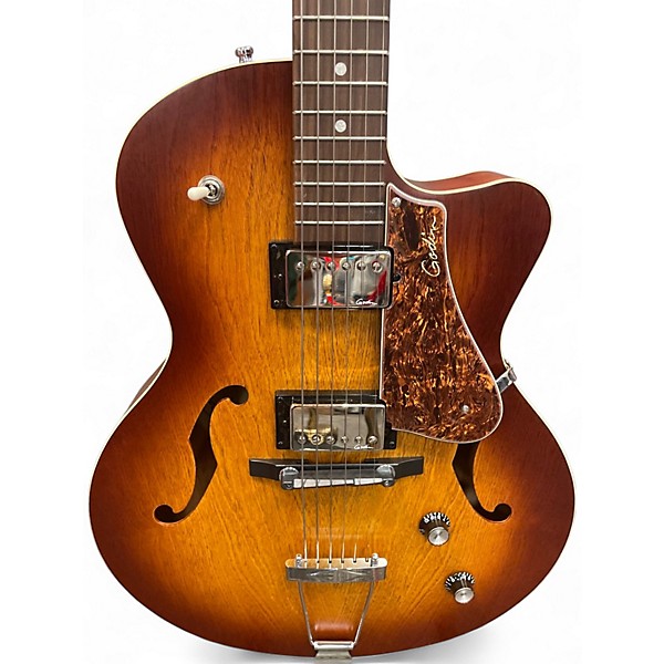 Used Godin 5th Avenue Kingpin II Cognac Burst Hollow Body Electric Guitar