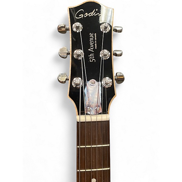 Used Godin 5th Avenue Kingpin II Cognac Burst Hollow Body Electric Guitar