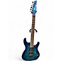 Used Ibanez S670QM Sapphire Blue Solid Body Electric Guitar thumbnail