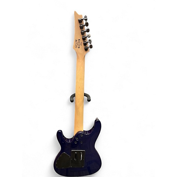 Used Ibanez S670QM Sapphire Blue Solid Body Electric Guitar