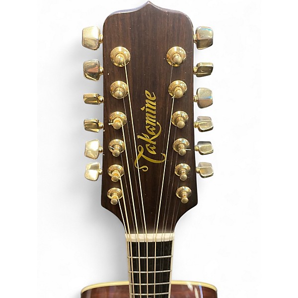 Vintage 1987 Takamine F400S Natural 12 String Acoustic Electric Guitar
