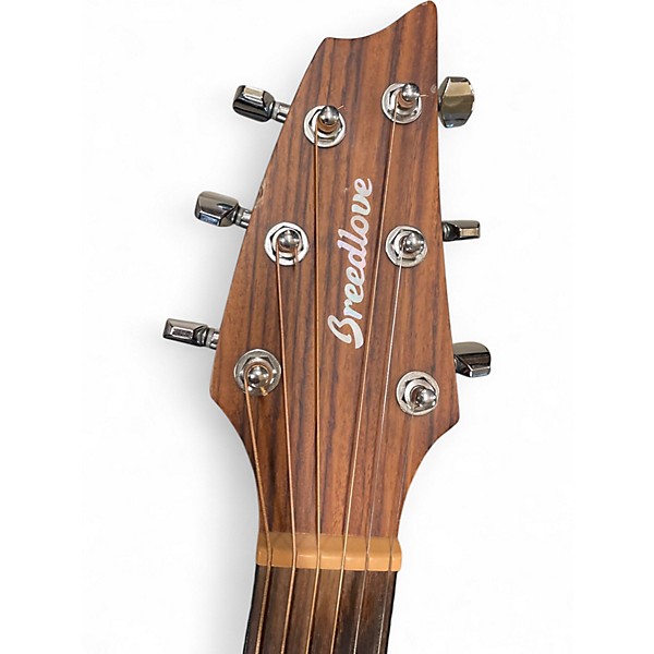 Used Breedlove Discovery Concert CE Natural Acoustic Electric Guitar