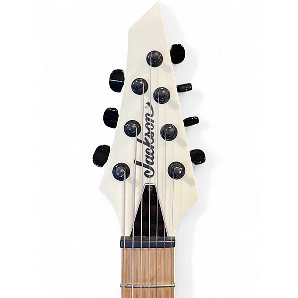 Used Jackson FSR Pro Series DKA7 Dinky 7 String White Solid Body Electric Guitar