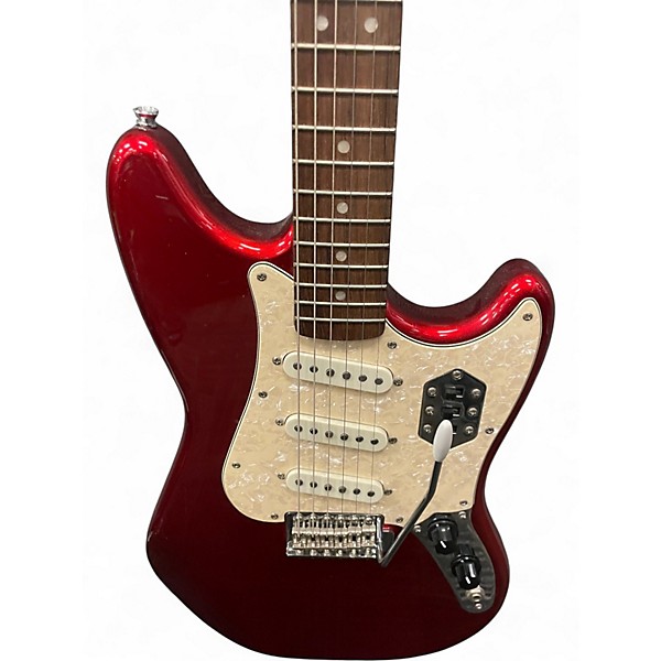 Used Squier Cyclone Candy Apple Red Solid Body Electric Guitar