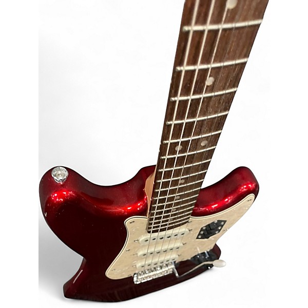 Used Squier Cyclone Candy Apple Red Solid Body Electric Guitar