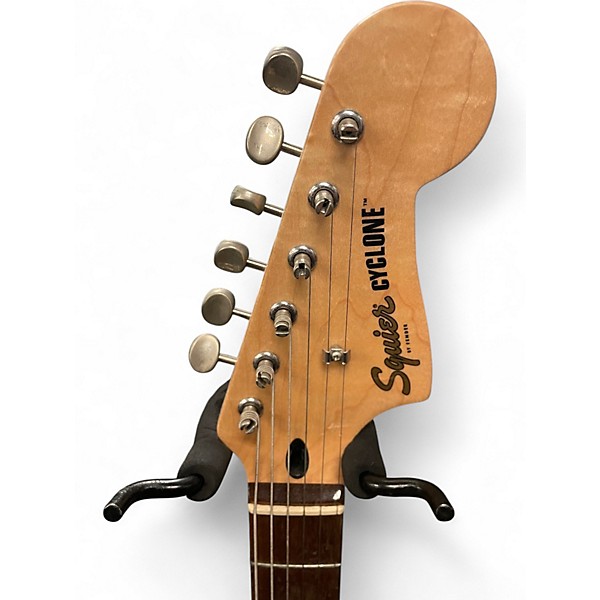 Used Squier Cyclone Candy Apple Red Solid Body Electric Guitar