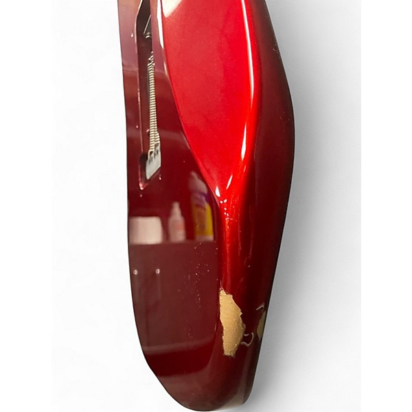 Used Squier Cyclone Candy Apple Red Solid Body Electric Guitar