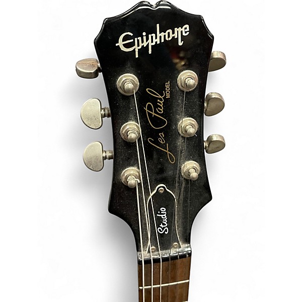 Used Epiphone Les Paul Studio BLACK Solid Body Electric Guitar