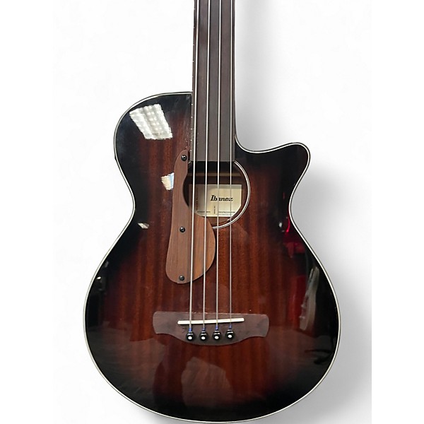Used Ibanez AEGB24FE Sunburst Acoustic Bass Guitar