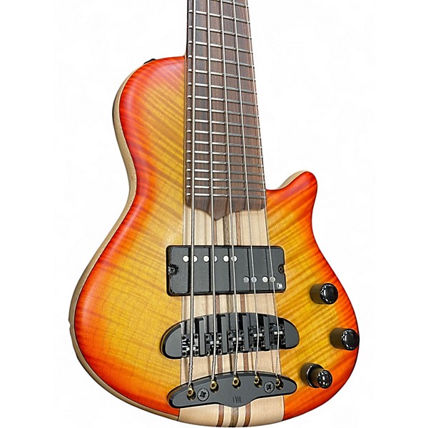 Used Mayones cali 595 sunburst Electric Bass Guitar