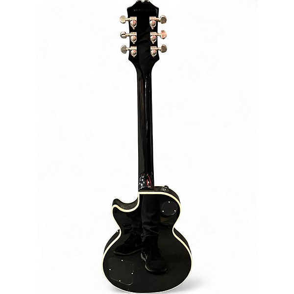 Used Epiphone Les Paul Custom Silver Solid Body Electric Guitar