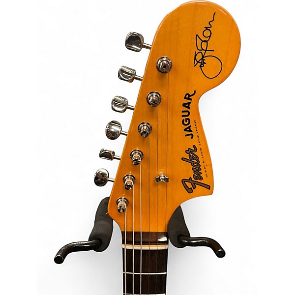 Used Fender Johnny Marr Signature Special Jaguar Black Solid Body Electric Guitar