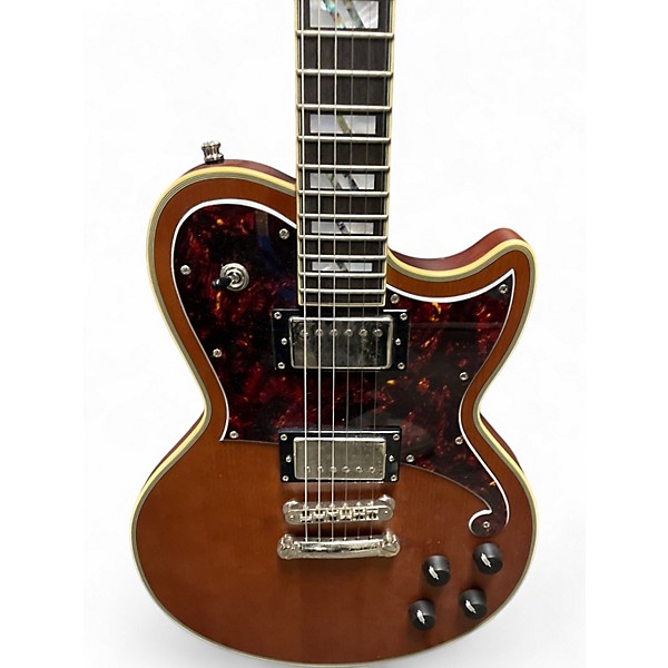 Used D'Angelico DELUXE ATLANTIC Natural Solid Body Electric Guitar