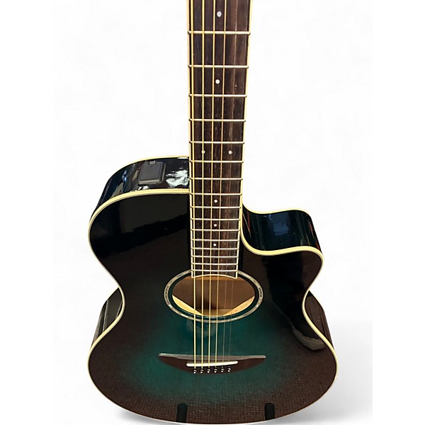 Used Yamaha APX600 Blue Acoustic Electric Guitar