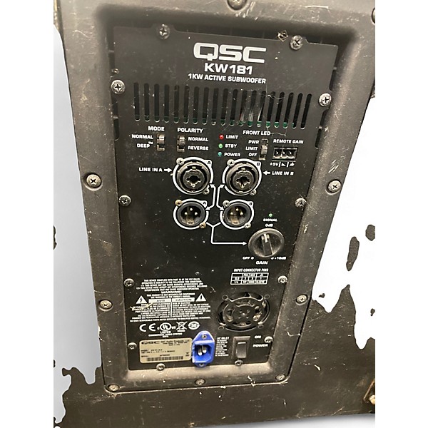 Used QSC KW181 1000W Powered Subwoofer