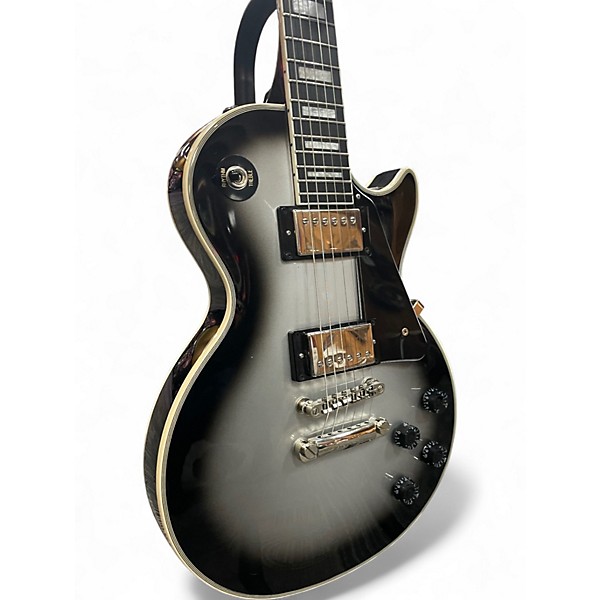 Used Epiphone Les Paul Custom Silverburst Solid Body Electric Guitar